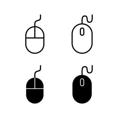 Web ve mobil uygulama için fare simgesi vektörü. Tıklama işareti ve sembol. işaretleyici simgesi vektörü.