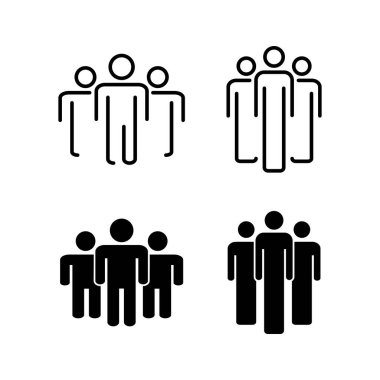 Web ve mobil uygulama için insan simgesi. İmza ve sembol. Kullanıcı Simgesi vektörü