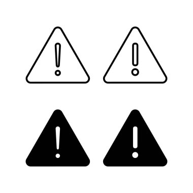Exclamation danger sign for web and mobile app. attention sign and symbol. Hazard warning attention sign