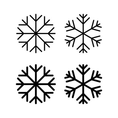 Web ve mobil uygulama için kar simgesi vektörü. kar tanesi işareti ve sembol