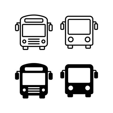 Bus icon vector for web and mobile app. bus sign and symbol. transport symbol