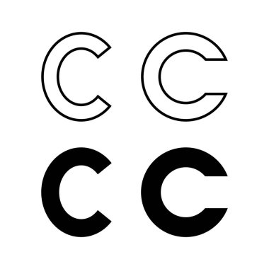 Copyright icon vector for web and mobile app. copyright sign and symbol