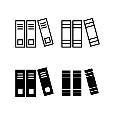 Web ve mobil uygulama için kütüphane simgesi vektörü. eğitim işareti ve sembol