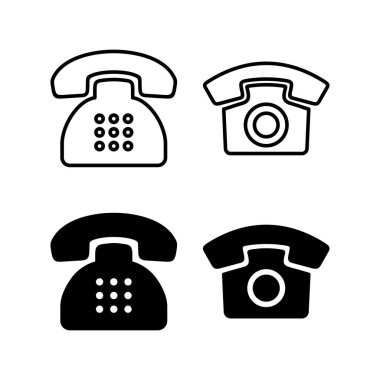 Web ve mobil uygulama için telefon simgesi vektörü. telefon işareti ve sembol