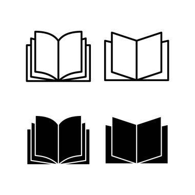Book icon vector for web and mobile app. open book sign and symbol. ebook icon