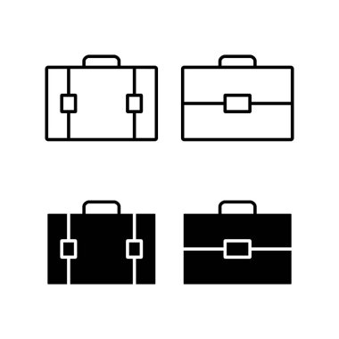 Briefcase icon vector for web and mobile app. suitcase sign and symbol. luggage symbol.