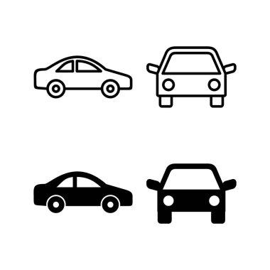Car icon vector for web and mobile app. car sign and symbol. small sedan