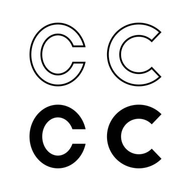 Copyright icon vector for web and mobile app. copyright sign and symbol