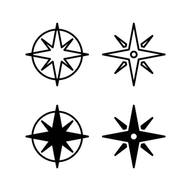 Compass icon vector for web and mobile app. arrow compass icon sign and symbol