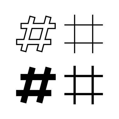 Hashtag icon vector for web and mobile app. hashtag sign and symbol