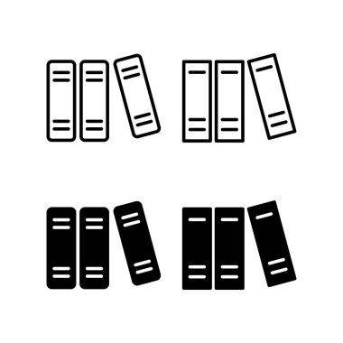 Web ve mobil uygulama için kütüphane simgesi vektörü. eğitim işareti ve sembol