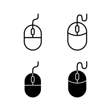 Web ve mobil uygulama için fare simgesi vektörü. Tıklama işareti ve sembol. işaretleyici simgesi vektörü.