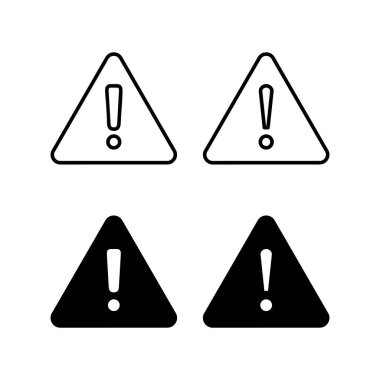 Exclamation danger sign for web and mobile app. attention sign and symbol. Hazard warning attention sign