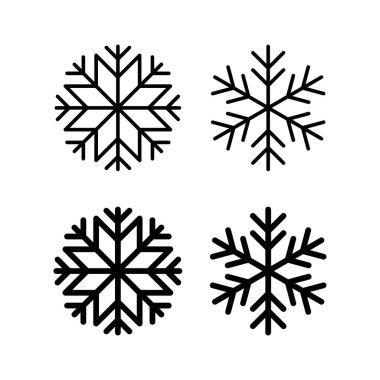 Web ve mobil uygulama için kar simgesi vektörü. kar tanesi işareti ve sembol