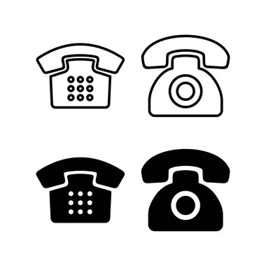 Web ve mobil uygulama için telefon simgesi vektörü. telefon işareti ve sembol