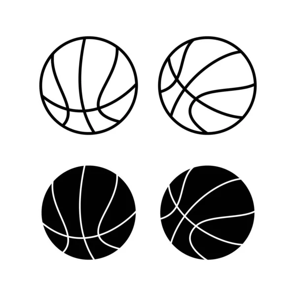 Basketball Icon Vector Web Mobile App Basketball Ball Sign Symbol — Wektor stockowy