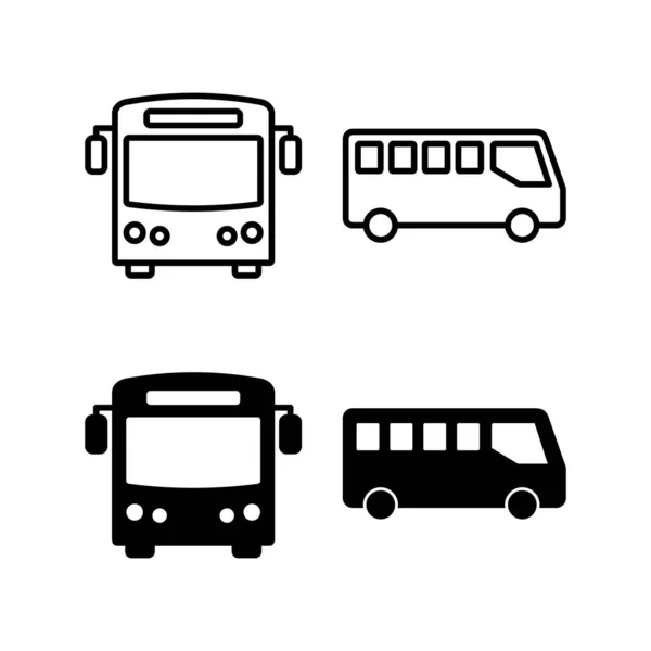 Bus Icon Vector Web Mobile App Bus Sign Symbol Transport — Image vectorielle