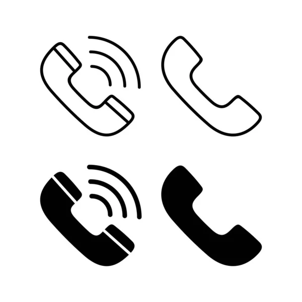 Call Icon Vector Web Mobile App Telephone Sign Symbol Phone — 图库矢量图片