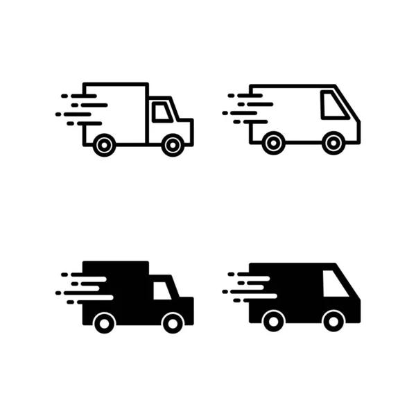 Delivery Truck Icon Vector Web Mobile App Delivery Truck Sign — 图库矢量图片
