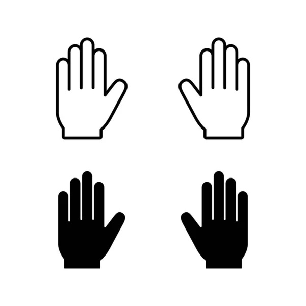 Hand Icon Vector Web Mobile App Hand Sign Symbol Hand — Stok Vektör