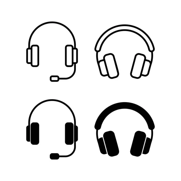 Headphone Icon Vector Web Mobile App Headphone Sign Symbol — 스톡 벡터