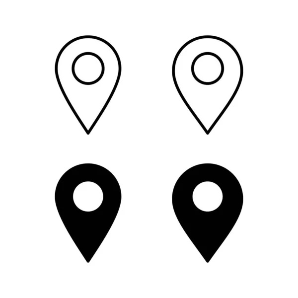 Pin Vector Icono Para Web Aplicación Móvil Signo Ubicación Símbolo — Archivo Imágenes Vectoriales