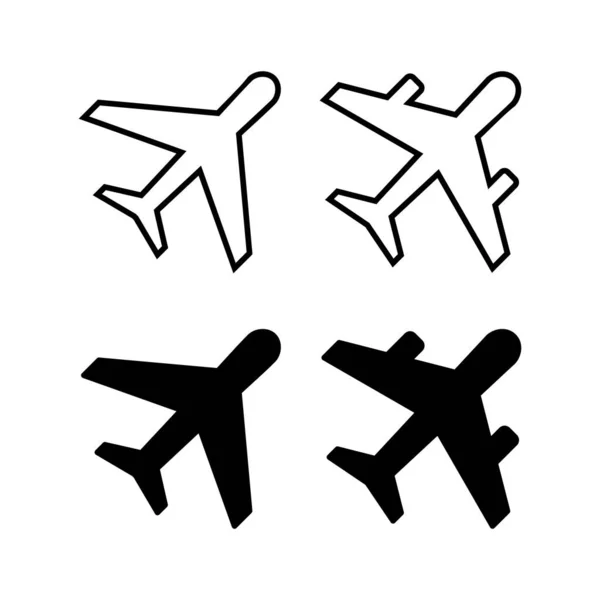 Flugzeug Icon Vektor Für Web Und Mobile App Flugzeugschild Und — Stockvektor