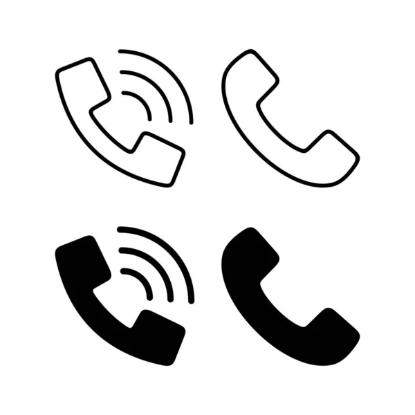 Call Icon Vector Web Mobile App Telephone Sign Symbol Phone — ストックベクタ