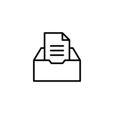 Dizin simgesini arşivle. Belge vektör simgesi. Depolama simgesini arşivle.