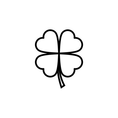 Yonca simgesi. Yonca işareti ve sembol. dört yapraklı yonca simgesi.