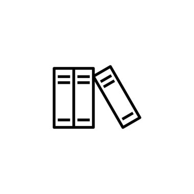 Kütüphane simgesi. eğitim işareti ve sembol