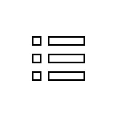 Menü Simgesi. Web menü işareti ve sembol. Hamburger menüsü sembolü