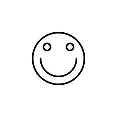 Gülümse ikonu. Gülümseme simgesi. Geribildirim işareti ve sembol