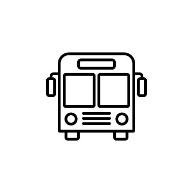 Otobüs simgesi. Otobüs tabelası ve sembol. taşıma sembolü