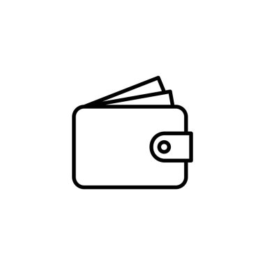 Cüzdan simgesi. cüzdan işareti ve sembol