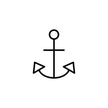 Çapa simgesi. Çapa işareti ve sembol. Çapa deniz simgesi.