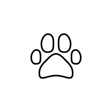 Pençe simgesi. Pençe izi ve sembol. köpek ya da kedi pençesi