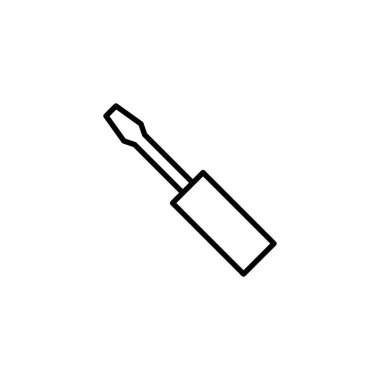 Tornavida simgesi. Araçlar işareti ve sembol