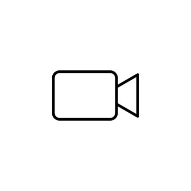 Video simgesi. Video kamera işareti ve sembol. Film tabelası. Sinema