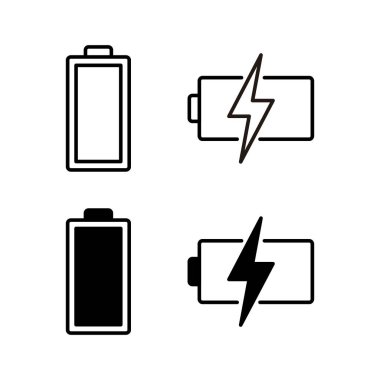 Battery icon vector for web and mobile app. battery charging sign and symbol. battery charge level