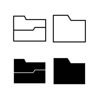 Folder icon vector for web and mobile app. folder sign and symbol