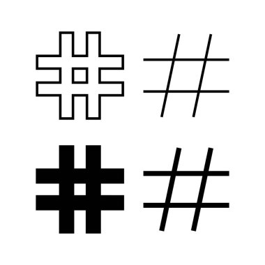 Hashtag icon vector for web and mobile app. hashtag sign and symbol