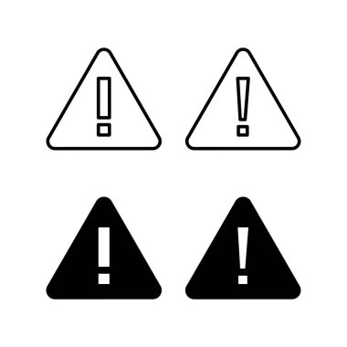 Exclamation danger sign for web and mobile app. attention sign and symbol. Hazard warning attention sign