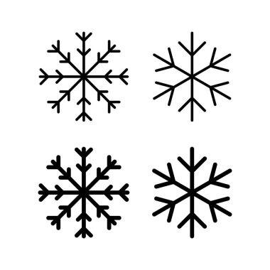Web ve mobil uygulama için kar simgesi vektörü. kar tanesi işareti ve sembol