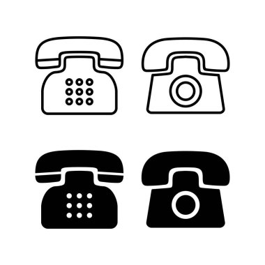 Web ve mobil uygulama için telefon simgesi vektörü. telefon işareti ve sembol