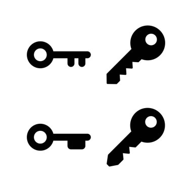 Web ve mobil uygulama için anahtar simge vektörü. Anahtar işareti ve sembol.