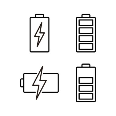 Battery icon vector for web and mobile app. battery charging sign and symbol. battery charge level