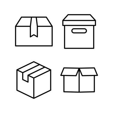 Box icon vector for web and mobile app. box sign and symbol, parcel, package