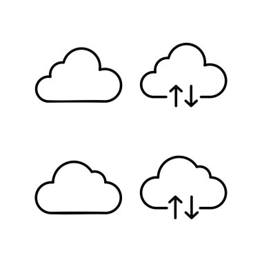 Cloud icon vector for web and mobile app. cloud sign and symbol