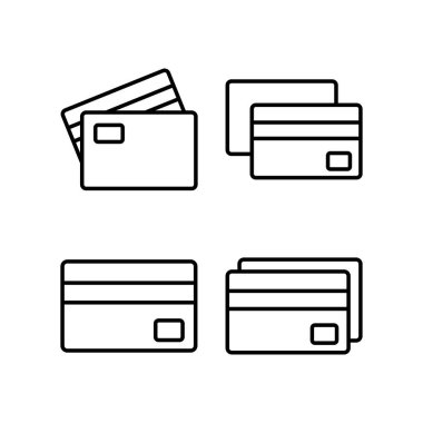 Credit card icon vector for web and mobile app. Credit card payment sign and symbol